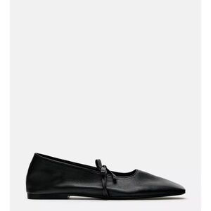 Zara Square Toe Ballet Flats